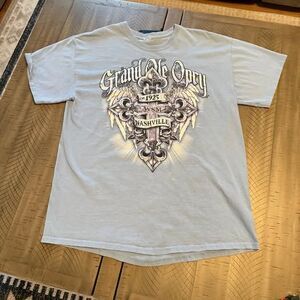 Grand Ole Opry Blue Ladies T-Shirt Size Large Country Music Tee